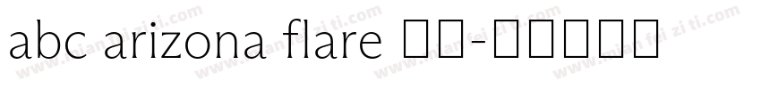 abc arizona flare 下载字体转换